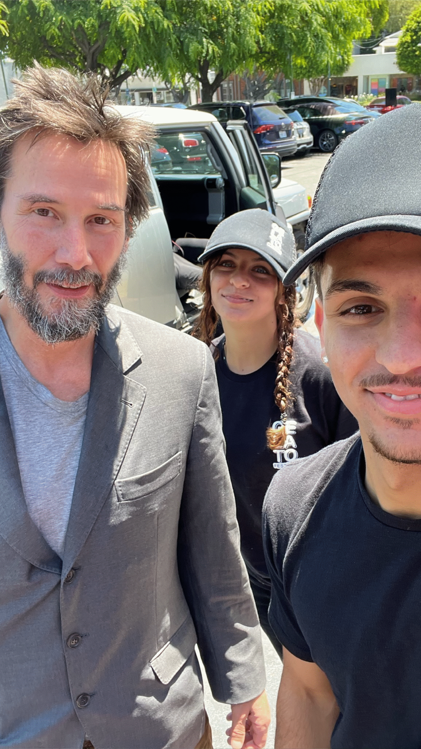 Keanu Reeves at Gelato Festival demo