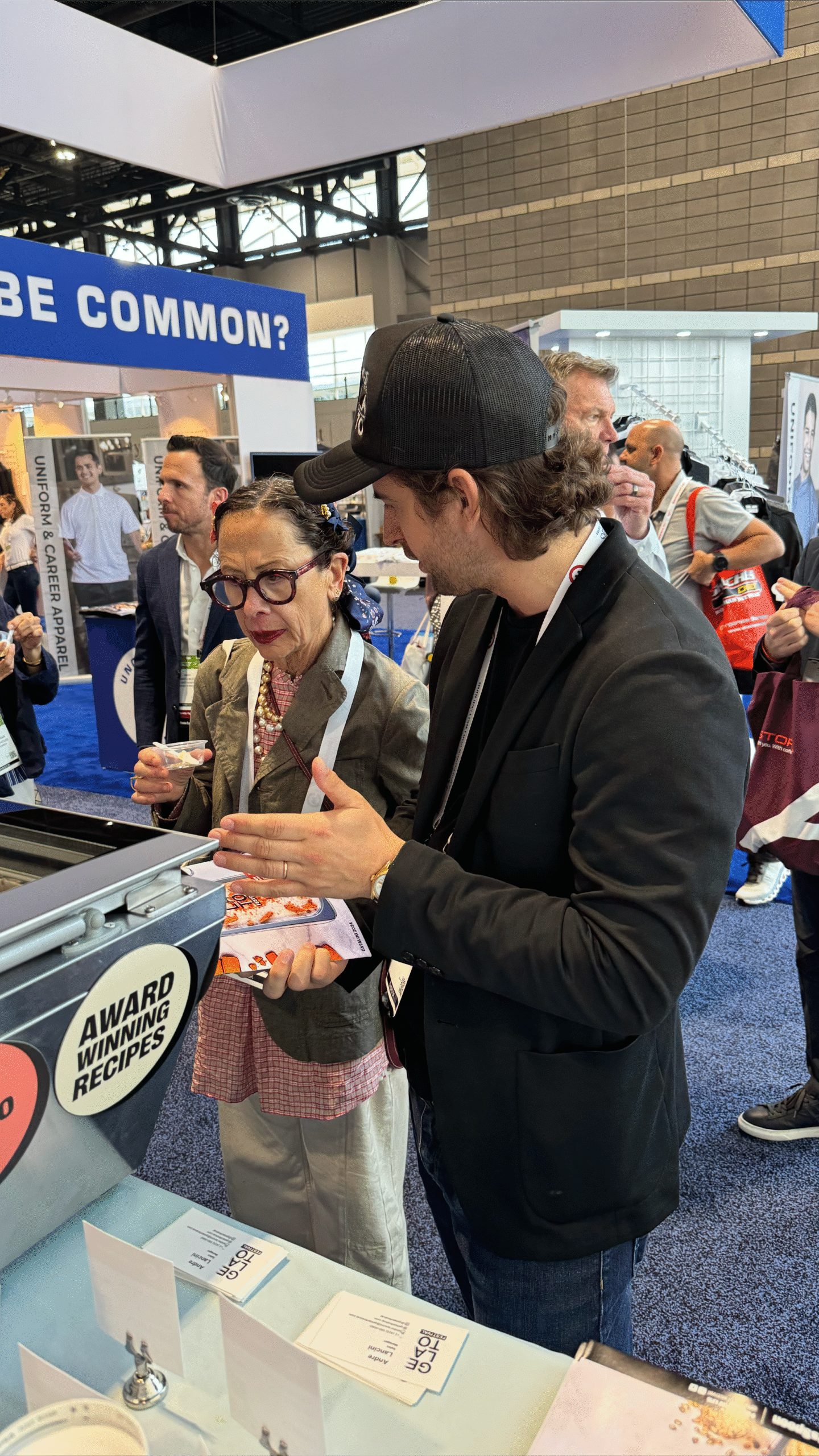 Chef Nancy SIlverston tasting our Flavor